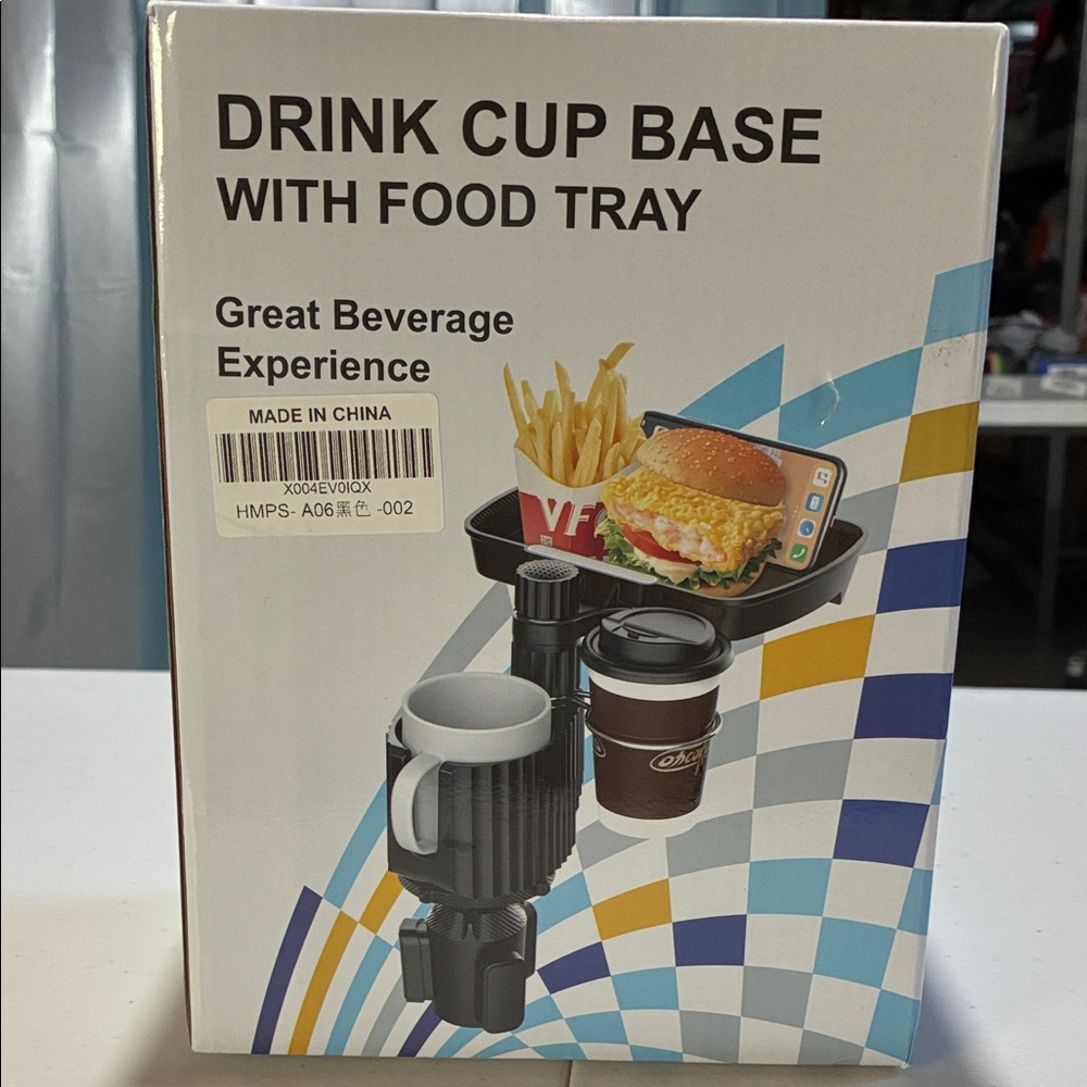Drink Cup Base with Food Tray